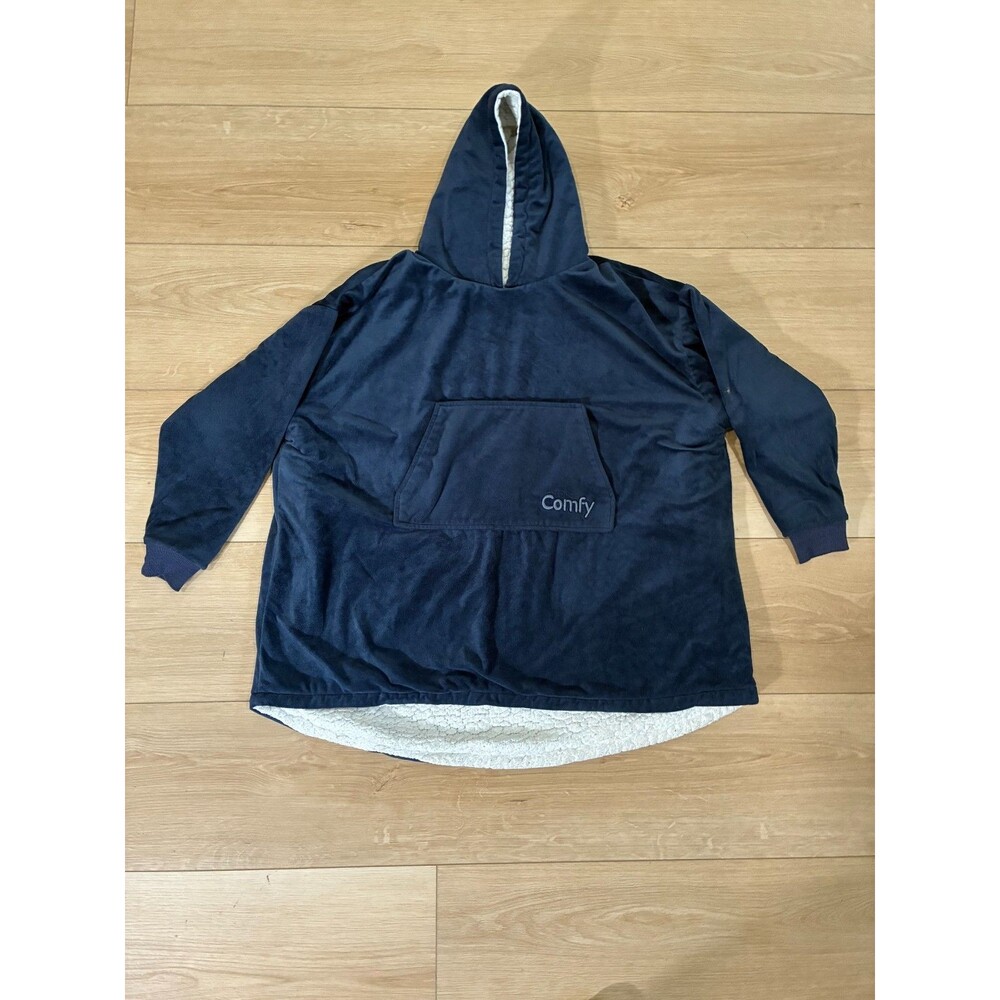 The Comfy Original Oversized Blanket Sweatshirt Hoodie Navy Blue One Size